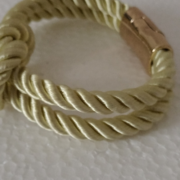 Leo Mazzotti Light Green Rope Knot Bracelet Small Magnetic closure - Picture 3 of 9